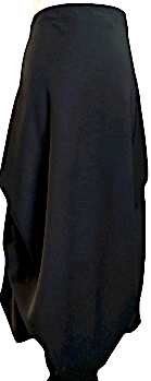 Marithe + Francois Girbaud Black Flowy Midi Skirt