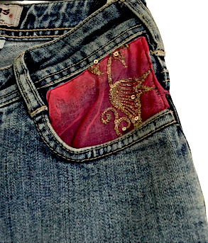 Parasuco Extreme Fit Adorned/Embellished Jeweled Cult Denim