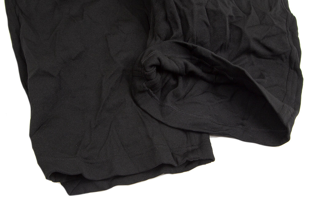 YOHJI YAMAMOTO JAPAN. Y's Striped Pocket Black Wrinkle Half Pants