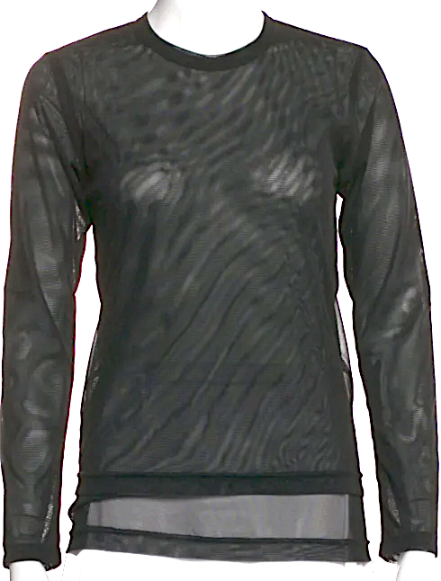 Comme des Garçons Japan. Polytech Crew Neck Long Sleeve Top