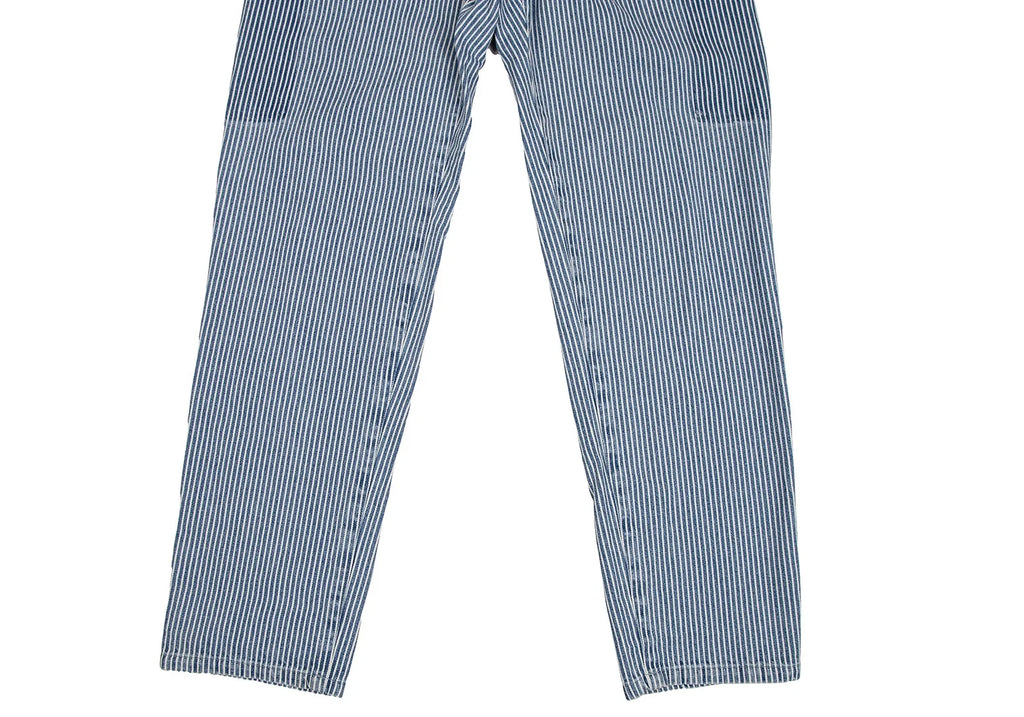 Mademoiselle NON NON JAPAN. Indigo, White Hickory Stripe Jeans