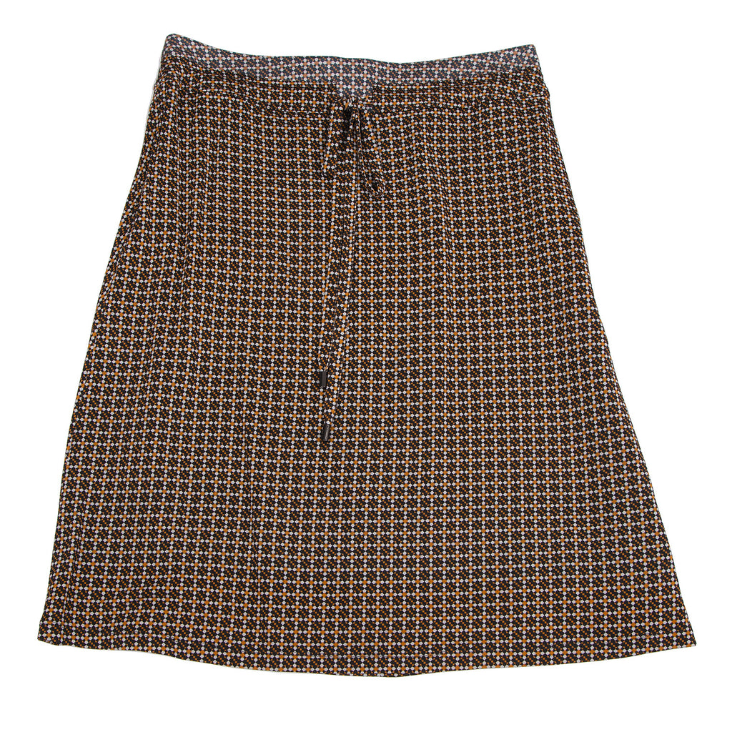 mila schon Black, Mustard, White Grid Geometric Print Stretch Shirt & Skirt Suit, or Separates