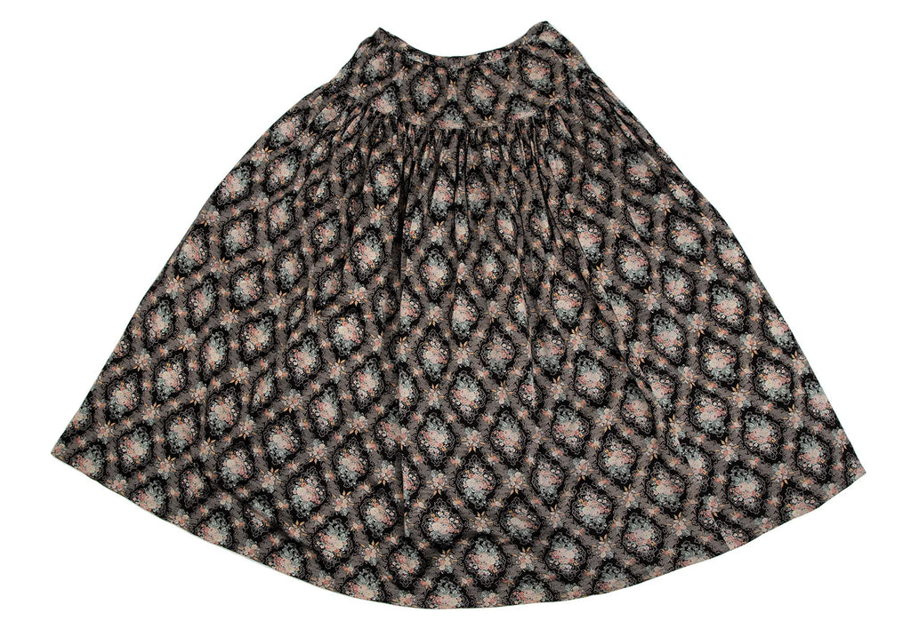 PINK HOUSE JAPAN. Multi-Color Flower Pattern Print Cotton Skirt