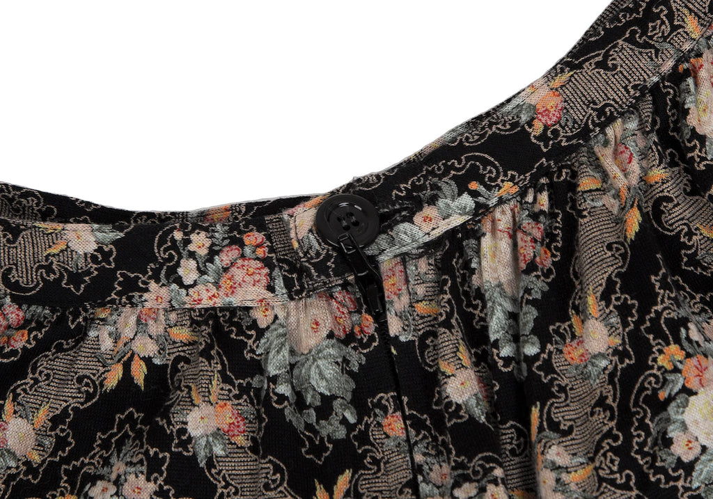 PINK HOUSE JAPAN. Multi-Color Flower Pattern Print Cotton Skirt