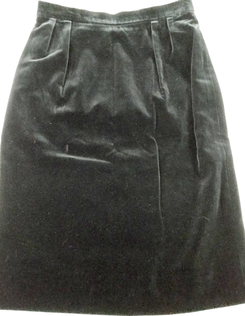 CELINE PARIS. Vintage Black Cotton Skirt