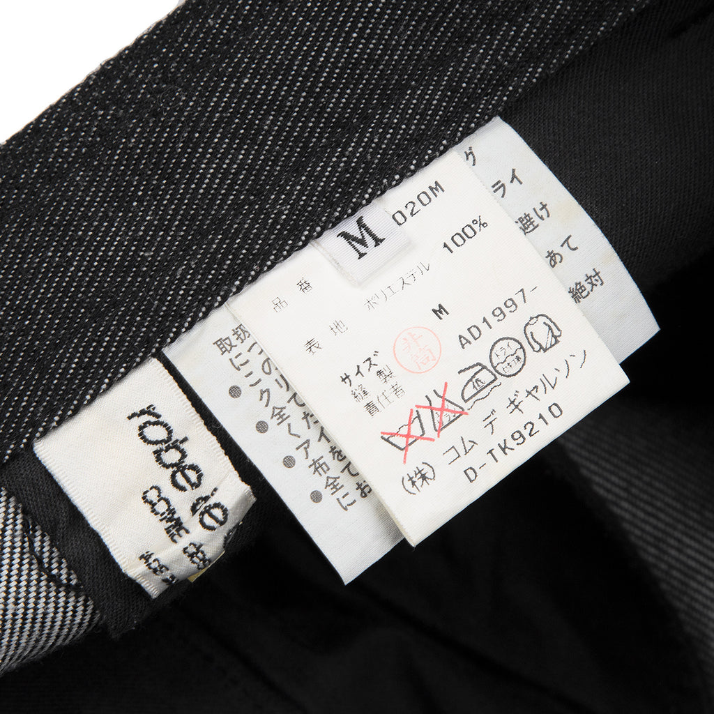 COMME des GARCONS JAPAN. robe de chambre. Black Denim A Line Skirt