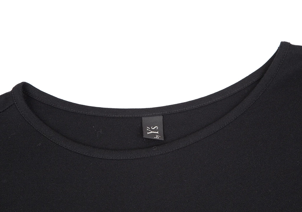 YOHJI YAMAMOTO JAPAN. MICHIKO by Y’s Rayon Wool Stretched Asymmetry Black Dress