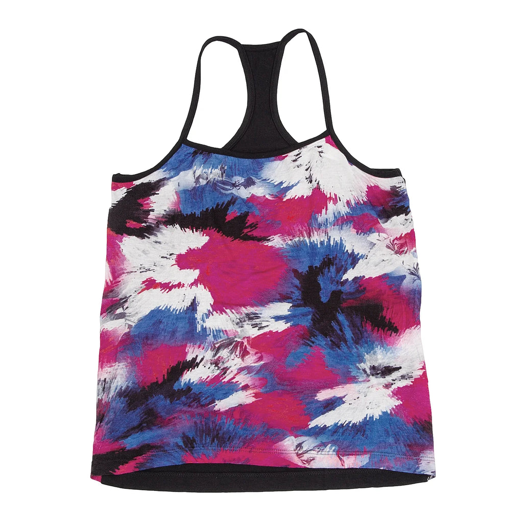 LIMI feu Japan. Black,Multi-Color Front Graphic Printed Switching Camisole