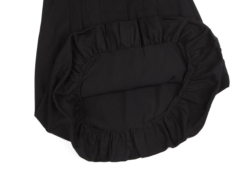 MaxMara Italy. SPORTMAX. Black Puff Sleeves Wool Dress