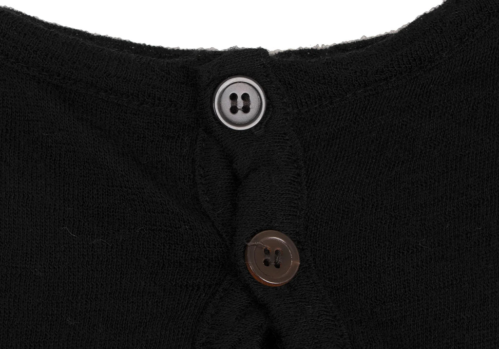 YOHJI YAMAMOTO JAPAN. Y's PINK LIMITED EDITION Bi-Color Black, Blue Raglan Knit Dress