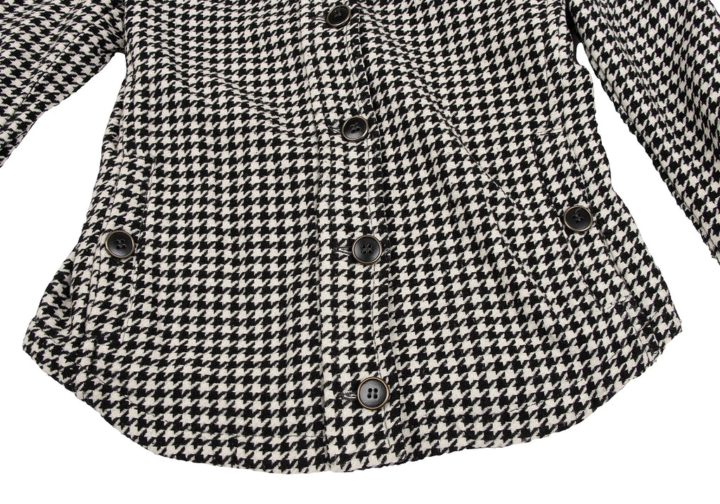 Max Mara ITALY. WEEKEND White, Black Houndstooth Jacket