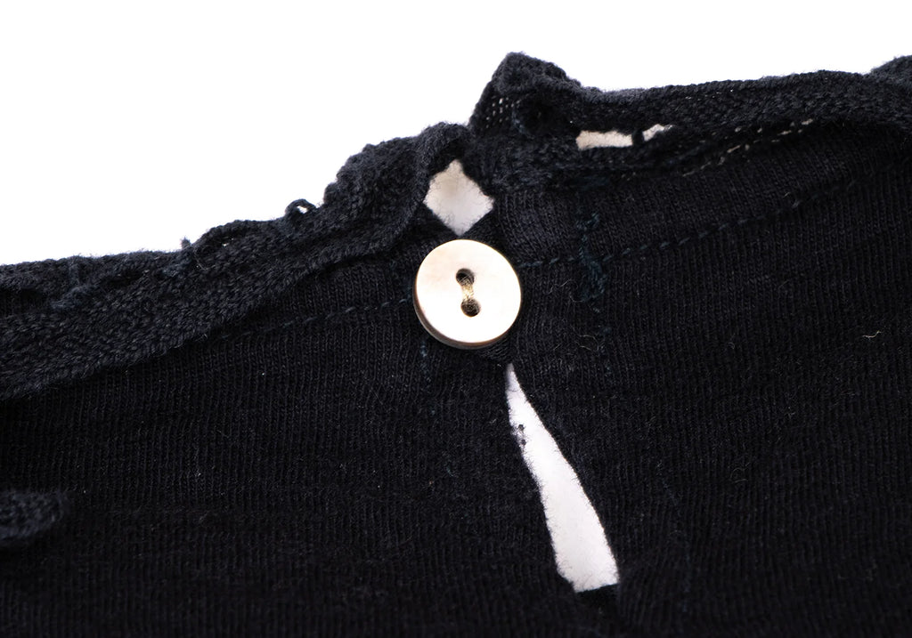 45rpm 45R JAPAN. Navy Front Tuck Sleeveless Shirt Navy