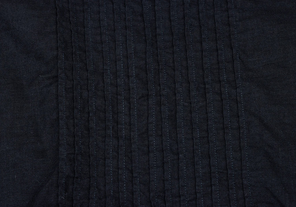 45rpm 45R JAPAN. Navy Front Tuck Sleeveless Shirt Navy