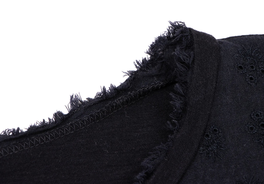 45rpm 45R JAPAN. Navy Color Front Lace Switching Shirt