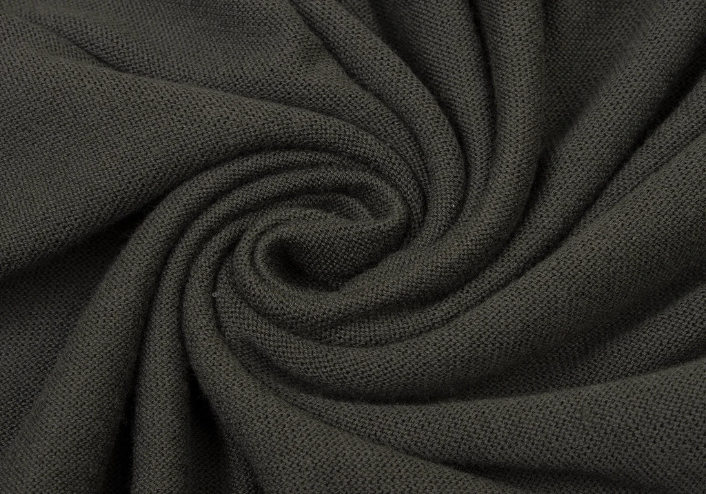 YOHJI YAMAMOTO JAPAN. Y's Khaki Color Wool Rayon Wrap Sleeveless Knit Tunic Top/Dress