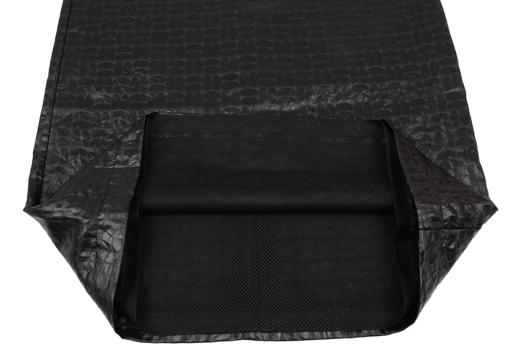 COMME des GARCONS JUNYA WATANABE JAPAN. Black Circle Design Pattern Dress