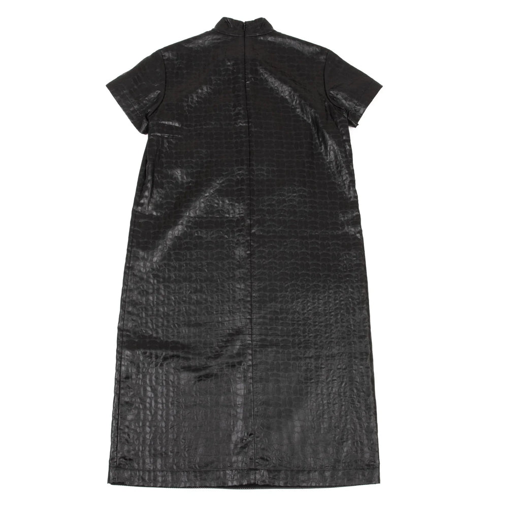 COMME des GARCONS JUNYA WATANABE JAPAN. Black Circle Design Pattern Dress