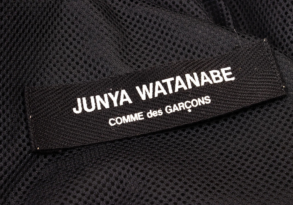 COMME des GARCONS JUNYA WATANABE JAPAN. Black Circle Design Pattern Dress
