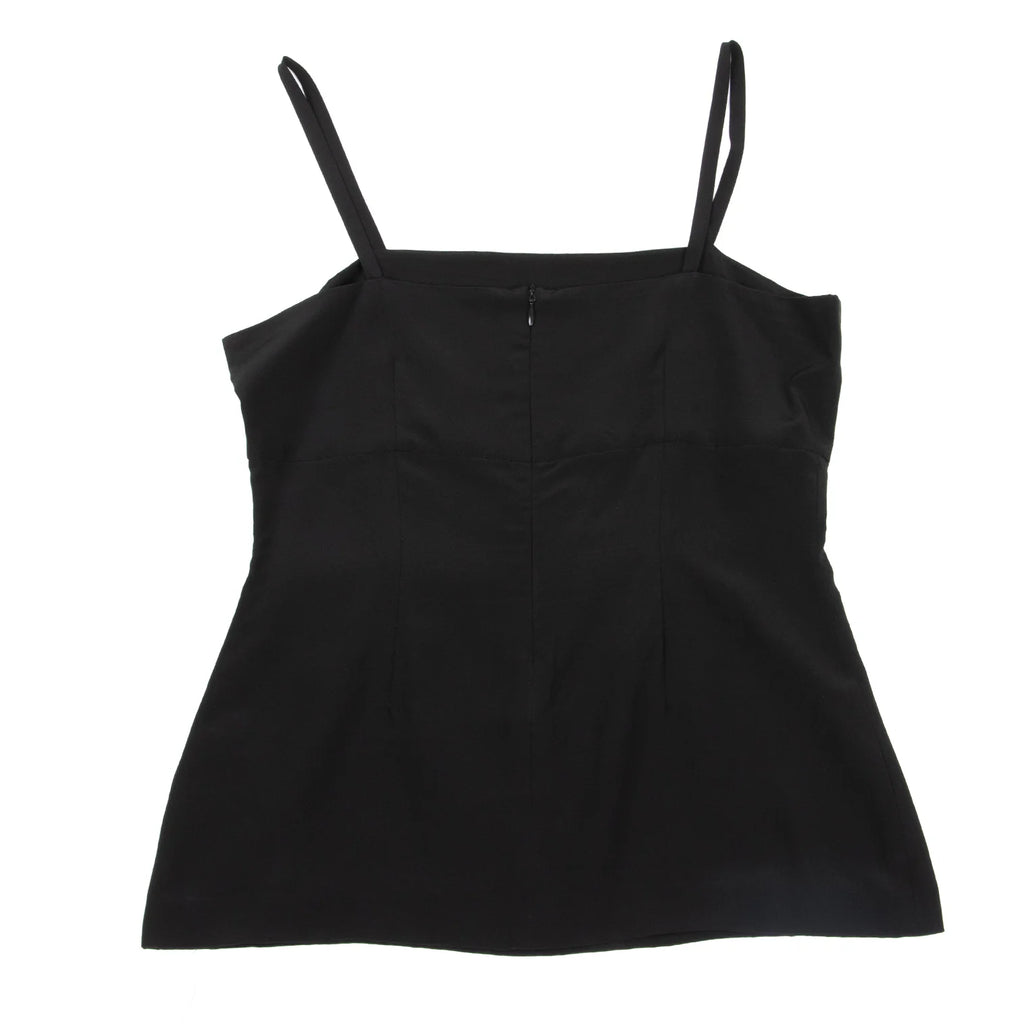 ROMEO GIGLI ITALY. Vintage Black Silk Camisole Top