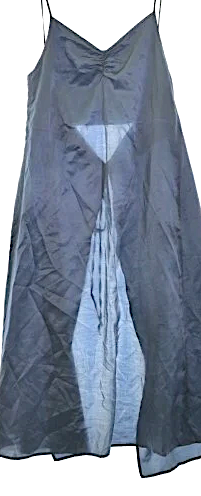 IENA: SLOBE IENA Paris/Japan. Blues Layers Tie Wrap Slip Dress