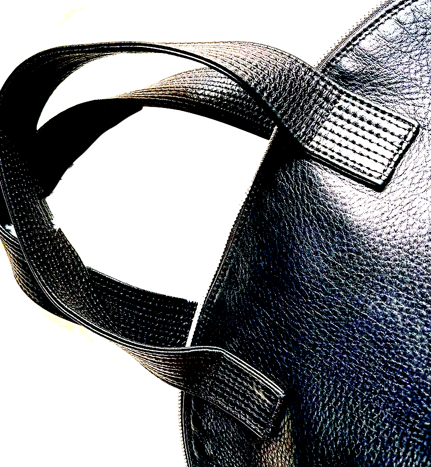 MICHIAMO JAPAN. Black Leather 2 Way Shoulder bag Crossbody Bag
