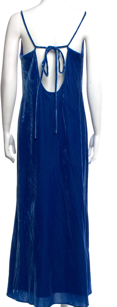 RHODE LA. Blue Viscose Blend Long Dress