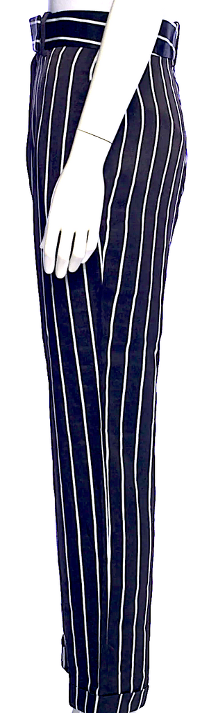 Haider Ackermann Belgium Cotton Striped Straight Leg Pants