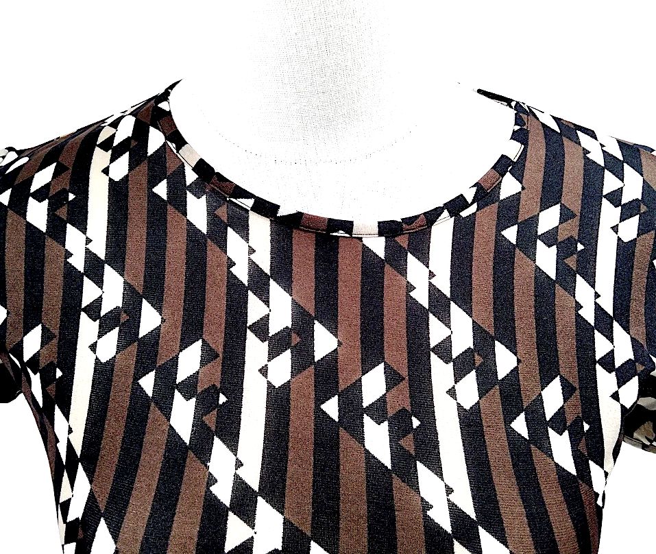 Fendi Italy. Abstract Logo Printed Nylon Top