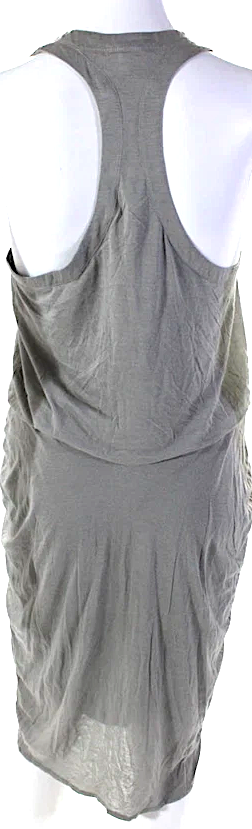 Helmut Lang NY. Gray Scoop Neck Sleeveless Shift Dress