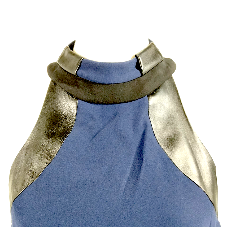 Gucci Italy. Vintage Silk Cupro Silk Halter Sleeveless Dress