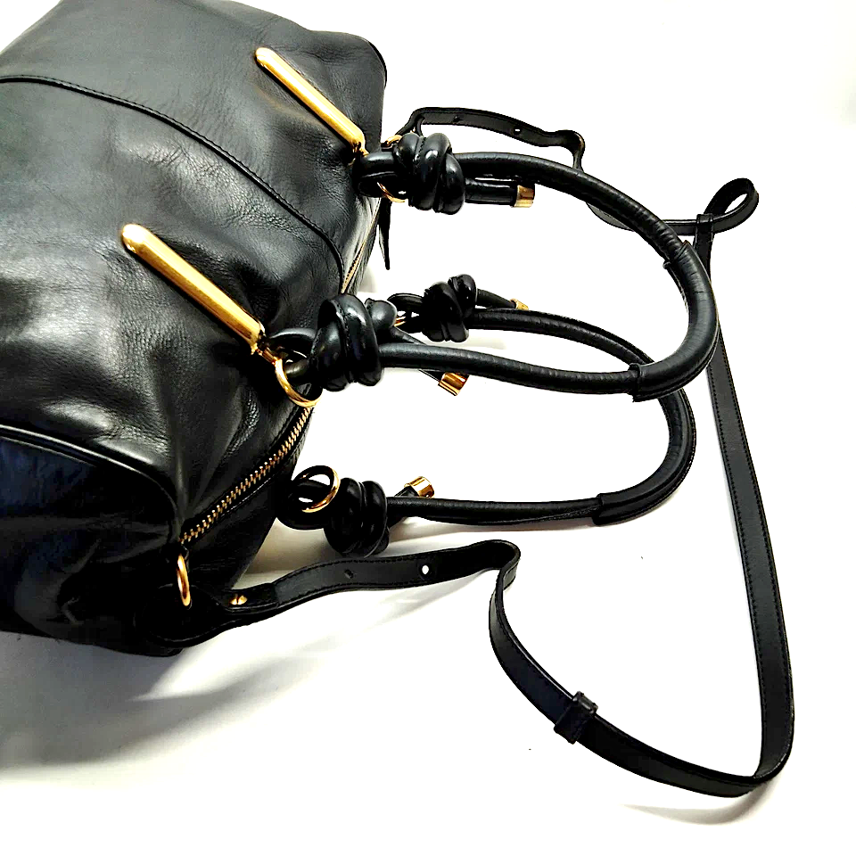 Chloe Paris. Phoebe Philo Vintage Black Leather Shoulder Bag