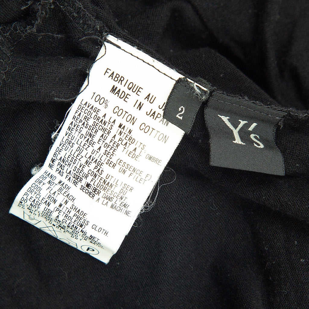 Yohji Yamamoto Japan. Y's Switched Design Black Seamed Shirt