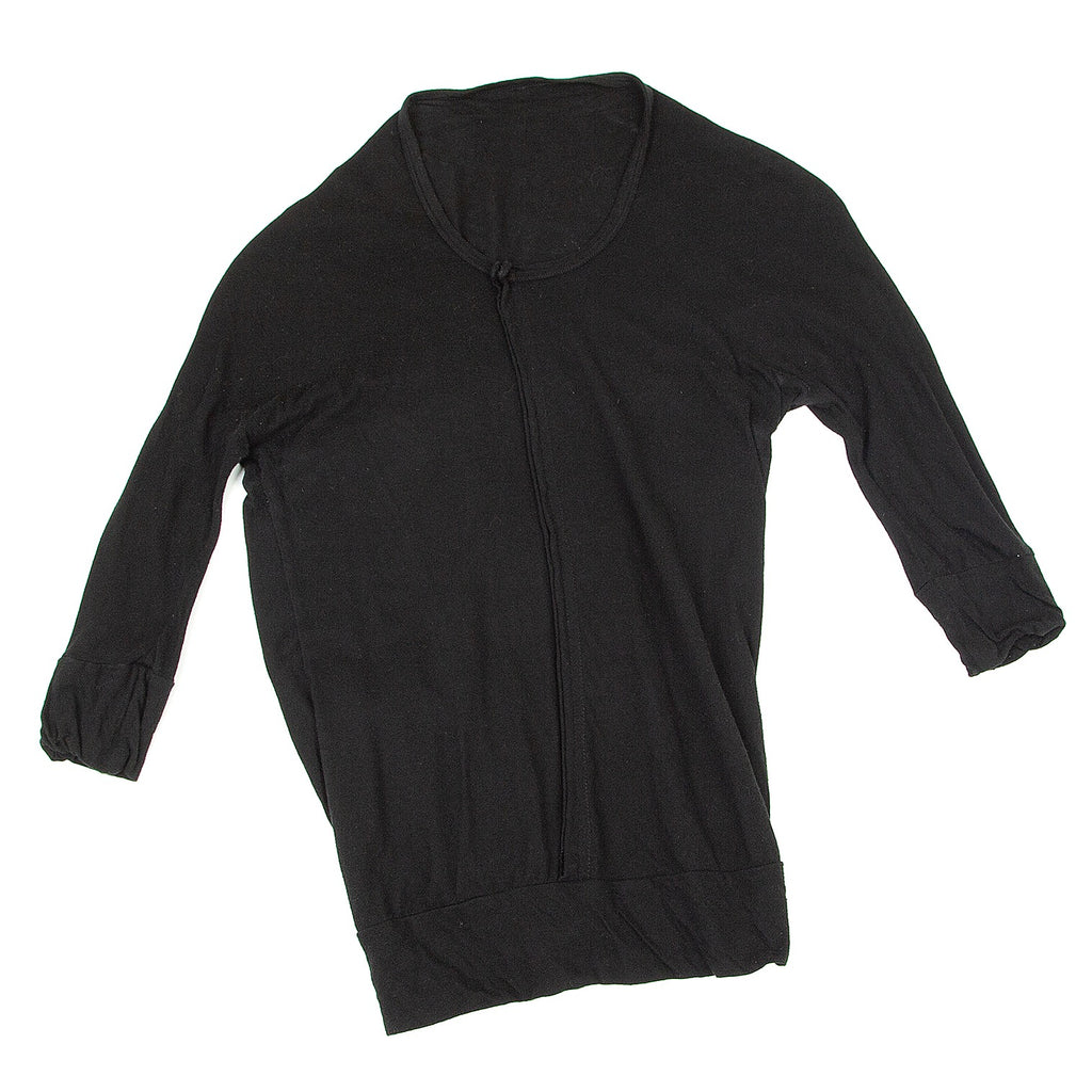 Yohji Yamamoto Japan. Y's Switched Design Black Seamed Shirt