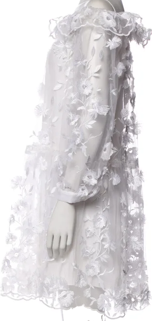 Alberta Ferretti Italy. Floral Print Mini Dress