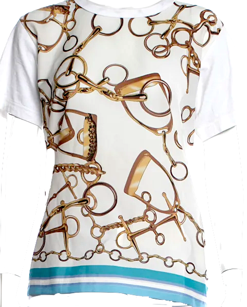 Comme des Garçons Japan. Girl Label Cotton Graphic Print Crew Neck Shirt
