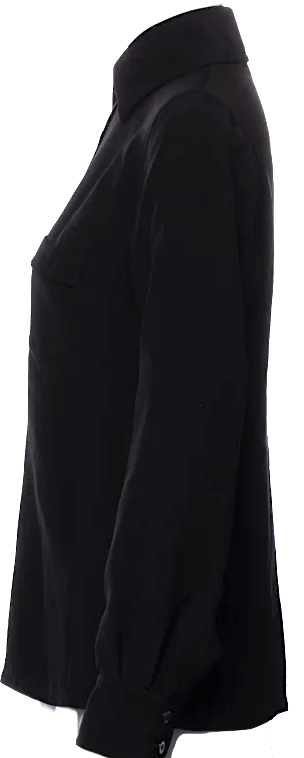 Gucci ITALY. Vintage Rayon/Acetate Blend Long Sleeve Button-Up Top