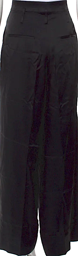 Jil Sander Black Acetate/Viscose Wide Leg Pants