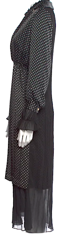 Junya Watanabe Comme des Garçons Japan. Black 2019 Collection Long Shirt Dress