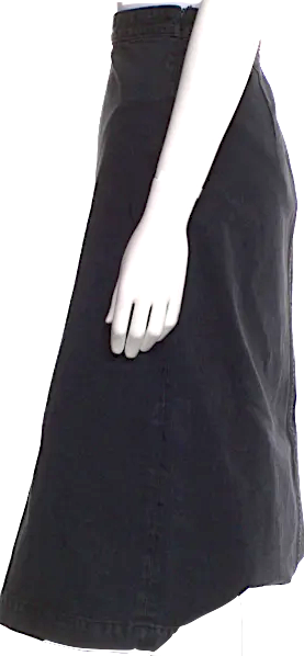 KHAITE NY. Black Cotton Skirt