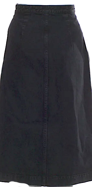 KHAITE NY. Black Cotton Skirt