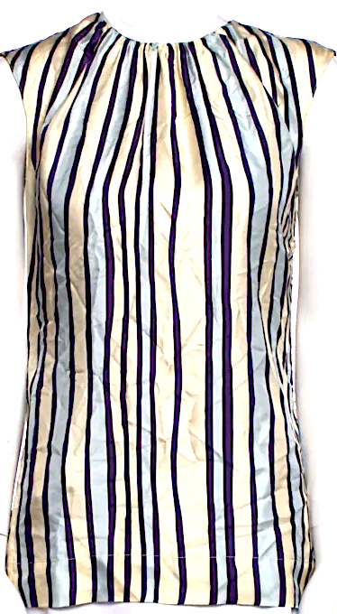 Marni Italy. Vintage Silk Striped Blouse