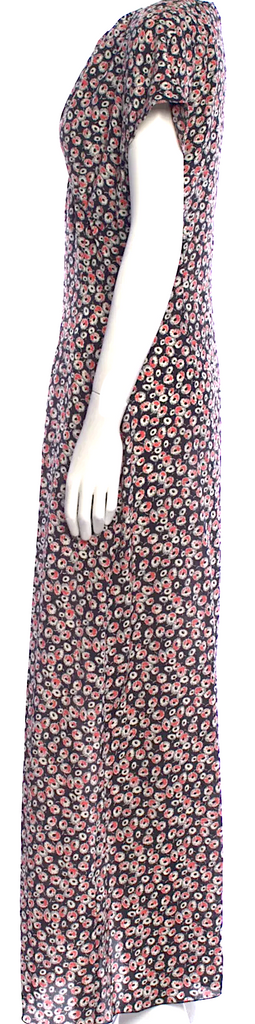 Tomas Maier (Old Bottega) Italy. Printed Silk Long Dress