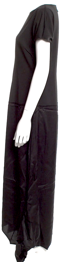 Maison Margiela Paris. MM6 Black Scoop Neck Long Dress