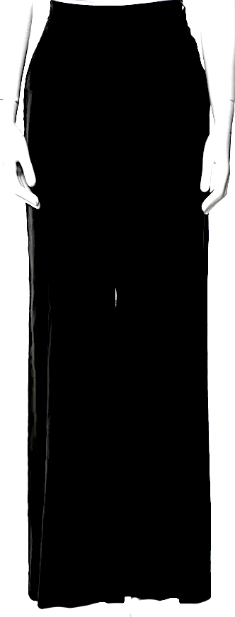 Nili Lotan NY. Black Cotton/Elastane Wide Leg Pants