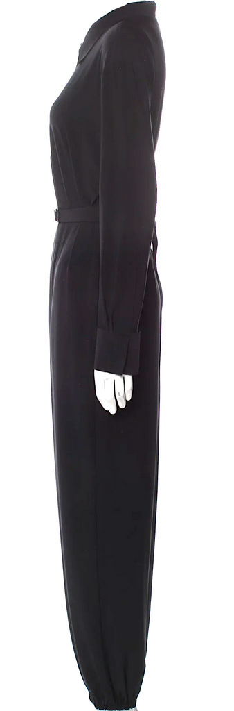 Norma Kamali NY. Black Viscose Blend Jumpsuit