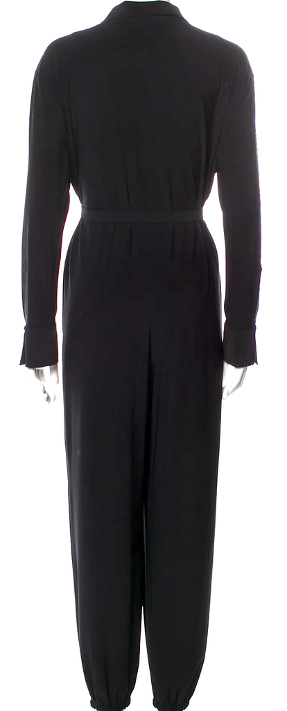 Norma Kamali NY. Black Viscose Blend Jumpsuit