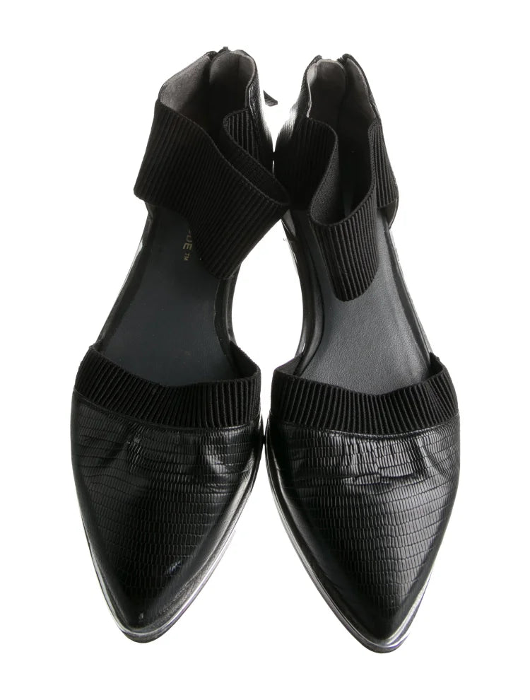 United Nude Amsterdam. Rem Koolhaas Designer Leather D'Orsay Flats SZ 39