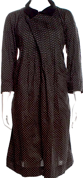 COMME des GARÇONS JAPAN. Black Polka Dot Print Knee-Length Dress