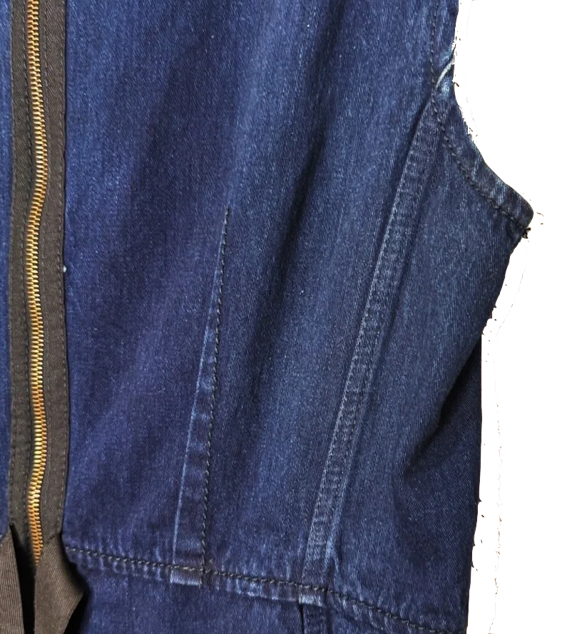 Lanvin PARIS. Acne Blue Denim Fit Flare Dress Belt