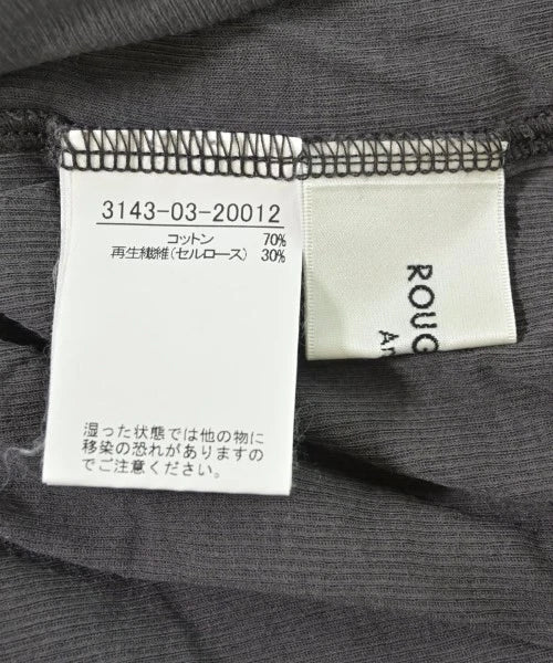 Rouge vif JAPAN. Gray Cotton Blend Cut/Sew Long Sleeve Blouse